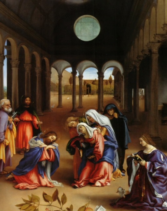 Commiato Di Cristo Dalla Madre Lorenzo Lotto